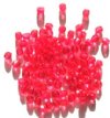 100 4mm Faceted Raspberry Pink